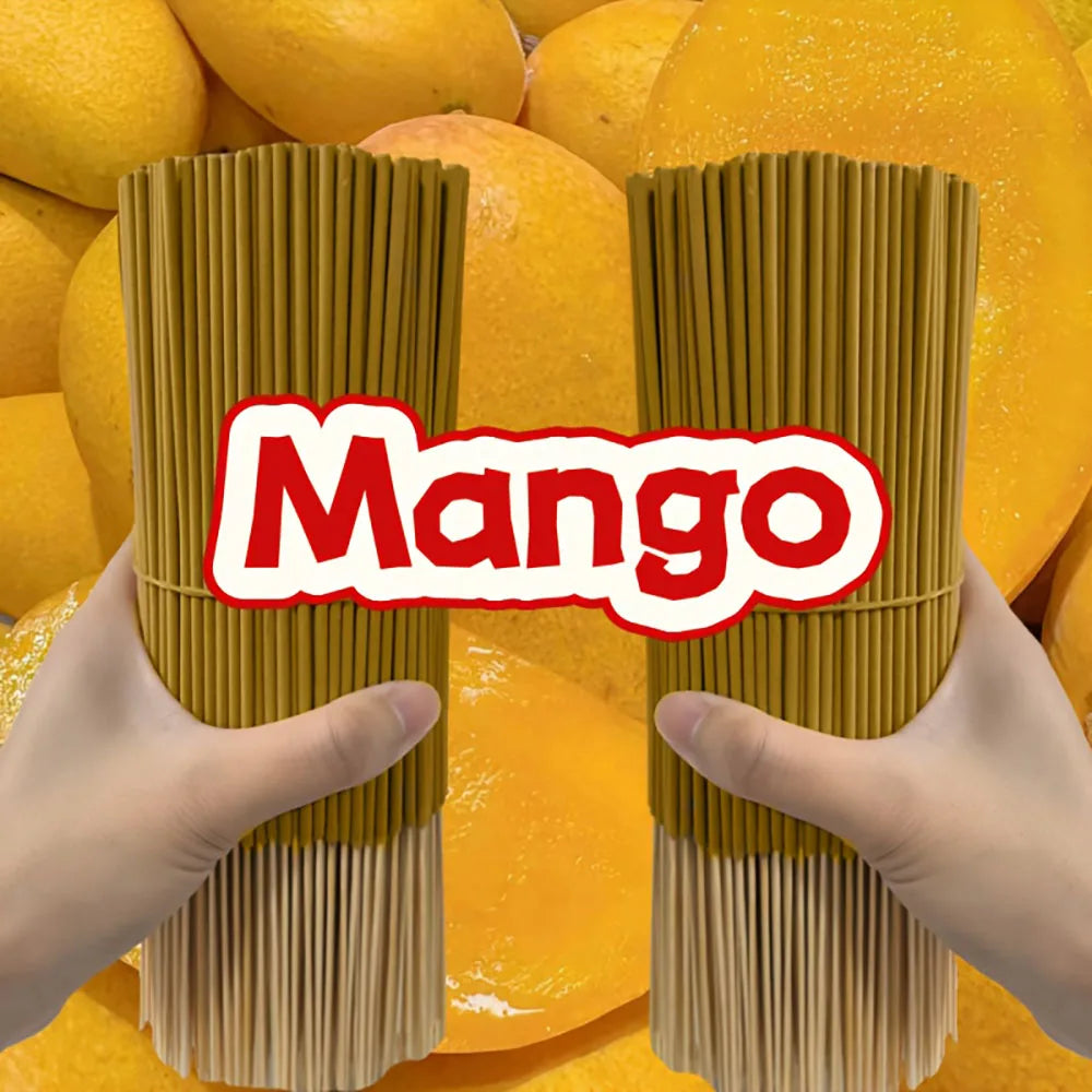 15/35/135 Pieces Natural Mango Fragrance |   Suitable for Home Air Purification, Yoga, Offices, Tea Rooms - Perfect for Halloween, Christmas, Easter, and Meditation. |   Mango Scent, Wooden Material