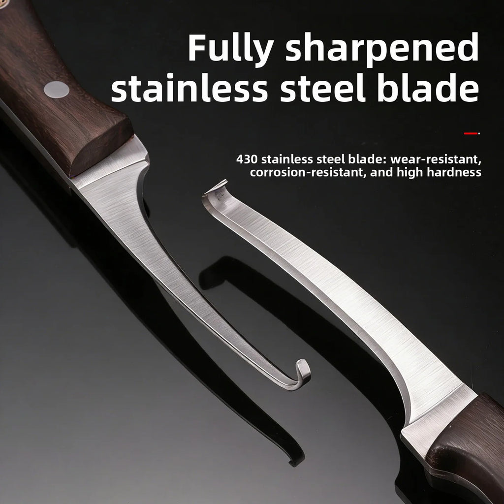 High Hardness Stainless Steel Hook Knife Sharp Wood Carving Tool for Agarwood DIY Woodworking Craft Hot Sale