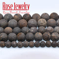 Matte Natural Bronzite Stone Beads Round Loose Spacer Beads For Jewelry Making DIY Bracelets Necklace 15'' Strand 4/6/8/10/12 mm