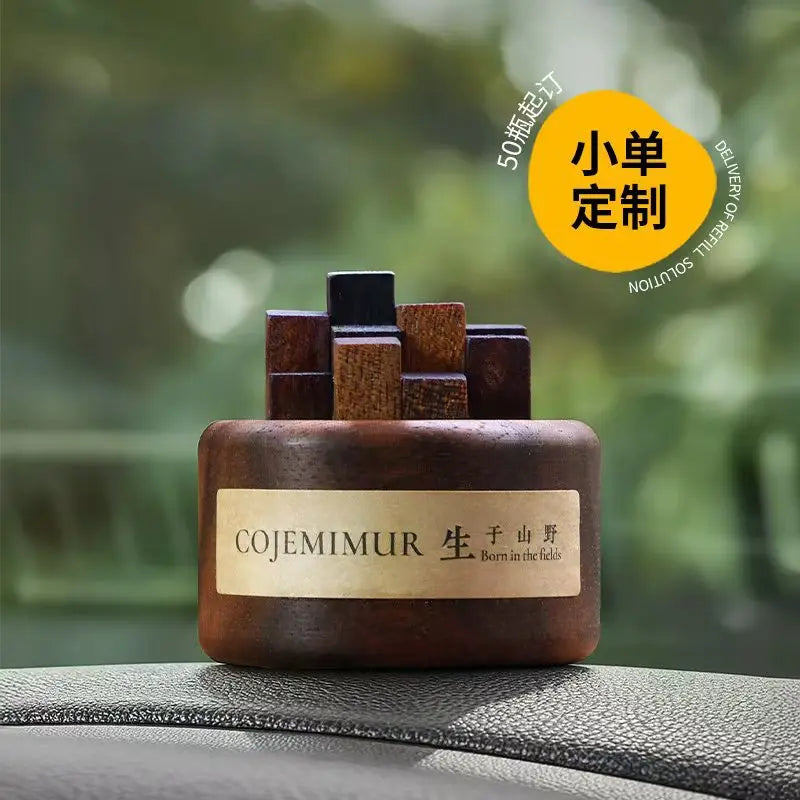 Firewood Pile Shape Wood Diffuser Essential Oil Reedless Aroma Diffuser Car Home Bedroom Fragrance Desktop Ornament Souvenir Gif