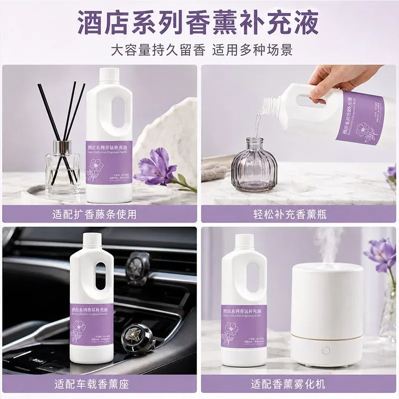 1000ML Star Hotel Aromatherapy Refill Oil Long Lasting Home Air Freshener Scented Fragrance Liquid