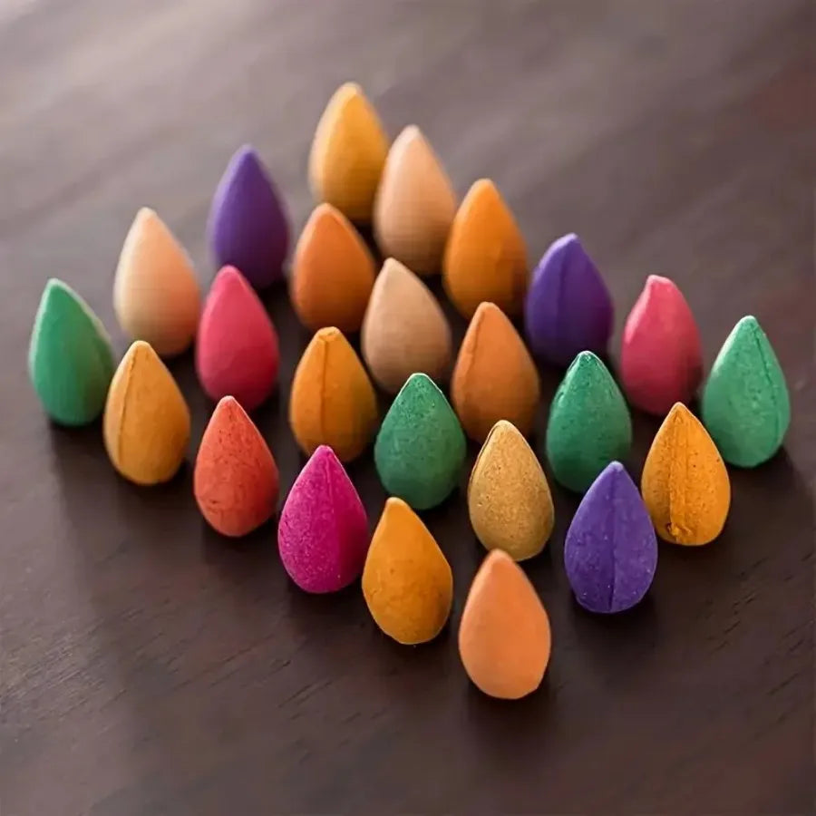101/211/345/456pcs Multiple Flavors Mixed with Natural Reflux Fragrance Cone Suitable for Home, Hotel, Meditation, Yoga