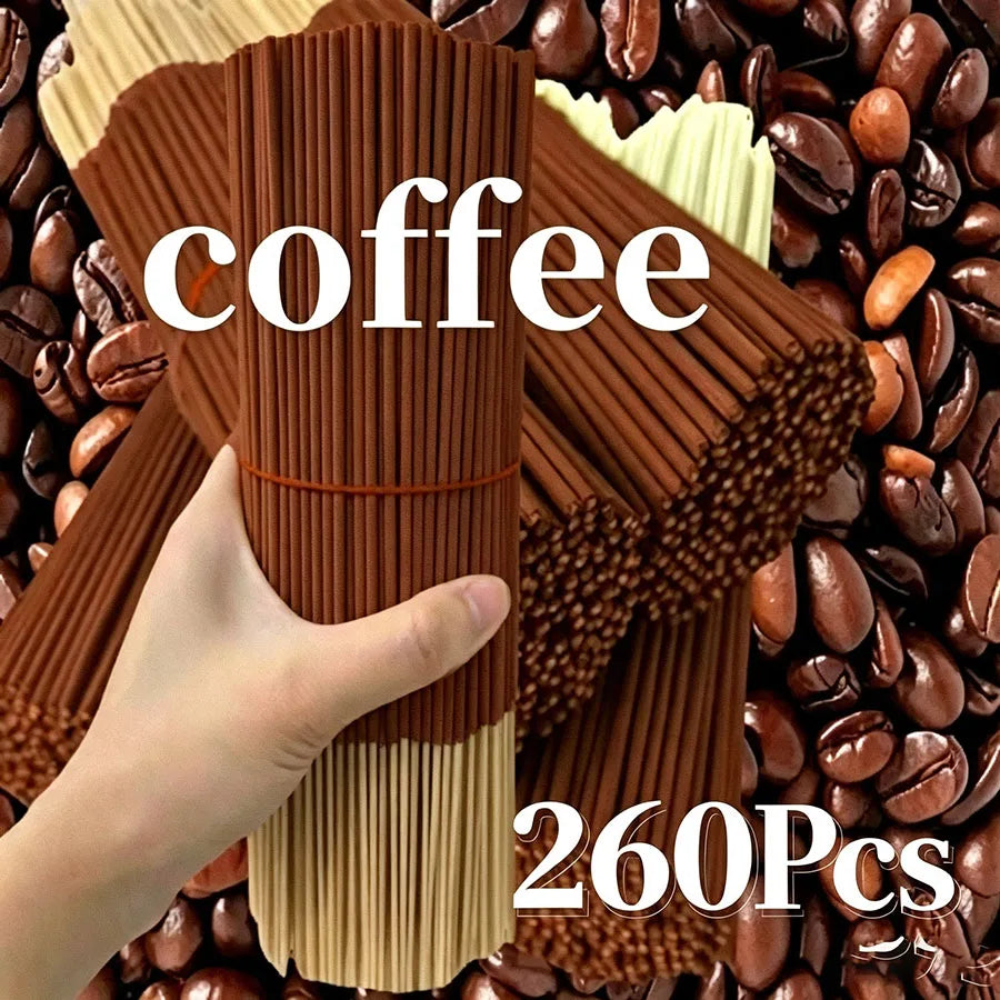 20/55/90/130Pcs Natural Coffee Aroma Sticks - High-Quality Wooden Aroma Sticks for Home Air Purification, Relaxation, Yoga, Office
