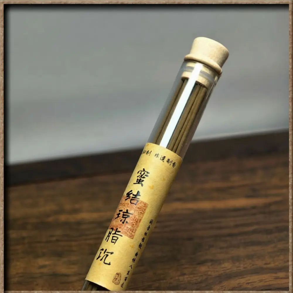 Portable Acrylic Incense Tube Holder Elegant Fragrance Storage Container For Agarwood Stick Meditation Room Decor Box