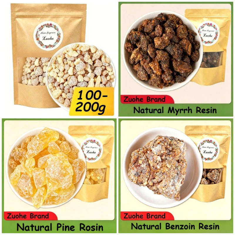 Myrrh & Frankincense & Benzoin Resin for Meditation, Aromatherapy & Spiritual Rituals | Natural Home Fragrance, Stress Relief