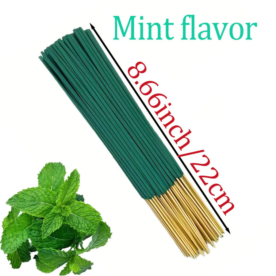 Summer Cool Mint Flavored Incense Stick, Long-Lasting Fragrance Deeply Loved by Women, Outdoor Camping, Home Furnishings, Hotels