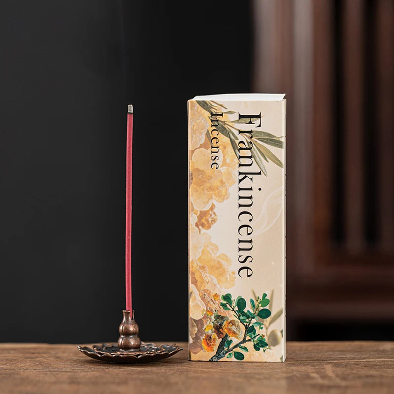 1 Box Contains 35 Incense Sticks, 9 Different Scents: Frankincense, Lavender, Lemongrass, White Musk, Sage, Pine Cone, Vanilla, Sacred Wood, Thick Incense Sticks, Suitable as a Long-Lasting Fragrance Gift for the Home