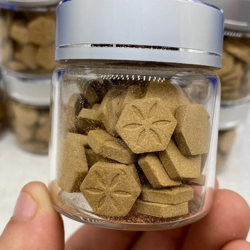 Pure Natural Agarwood Tablet Agarwood Powder Pressed Tablet Car/Bedroom Fragrance Fresh Air/long-lasting Fragrance/sleep Aid