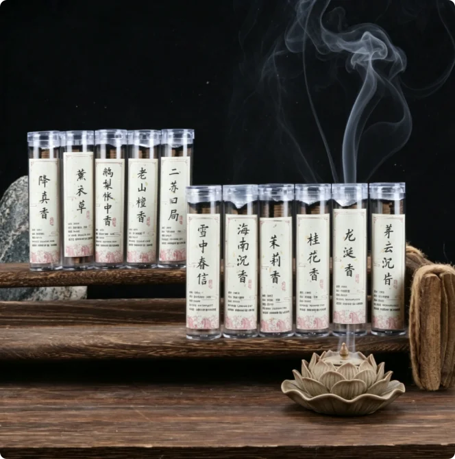XMSJ Individual Cloud Shaped Mini Incense Chips 10 Scents Set Natural Smoke Incense For Home Tea Room Meditation Relaxation