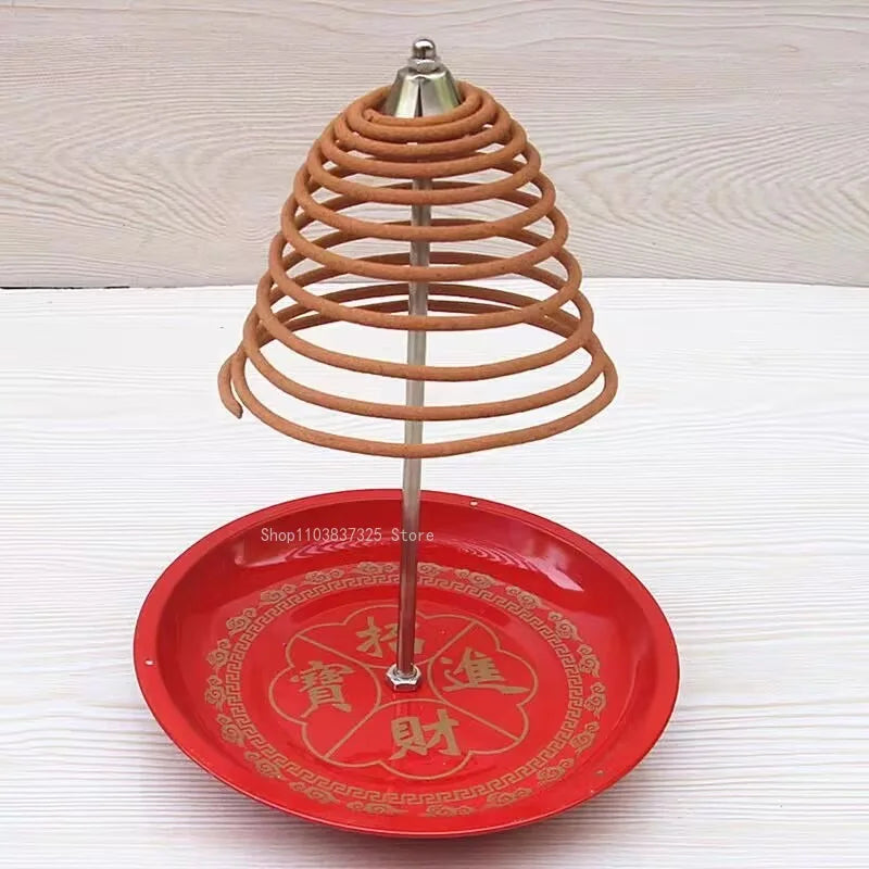 12/24h Lao Shan Sandalwood Incense Coil Incense Worship Buddha Tower Incense Indoor/Purify Air/Remove Odors/lasting Fragrance