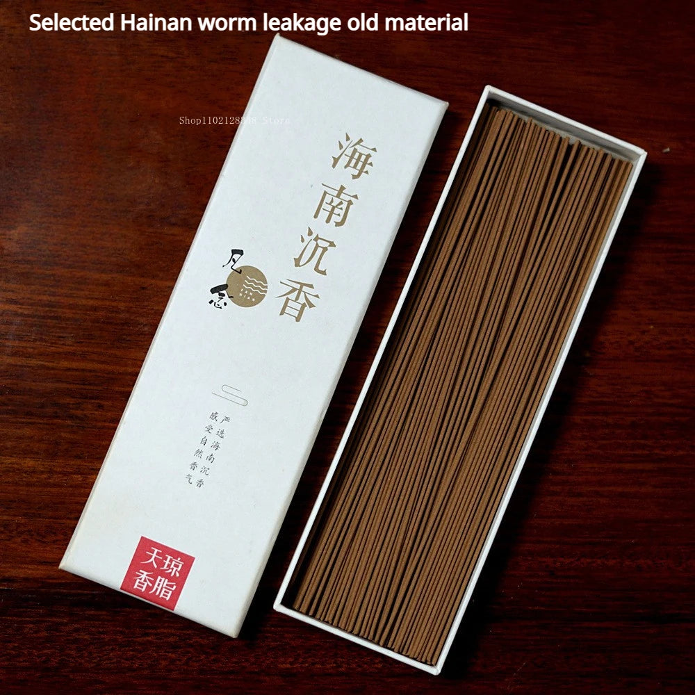 Natural Stick Incense High Quality Insect Leakage Old Material Hainan Agarwood Indoor Worship Buddha Purify Air and Help Sleep