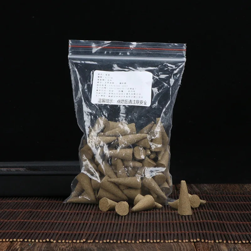30Pcs Natural Incense Cones Mixed Flavor Backflow Insence Floral Lavender Sandalwood Yoga Meditation Tea Room Home Decorations