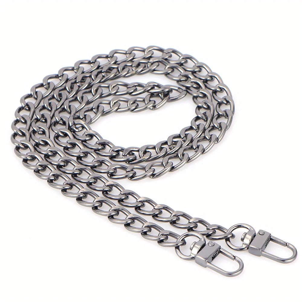40-140cm Purse Chain Strap Flat Chain Strap Handbag Chains for Wallet Satchel Tote Bags Shoulder Bag Chain Replacement Strap