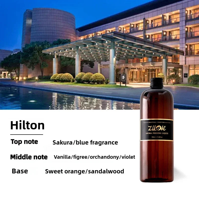 ZUOHE 500ml Hotel Perfume Hilton Shangri-La Star Hotel with Fragrance Oil Lasting Fragrance Natural Fresh Perfume Deodorise