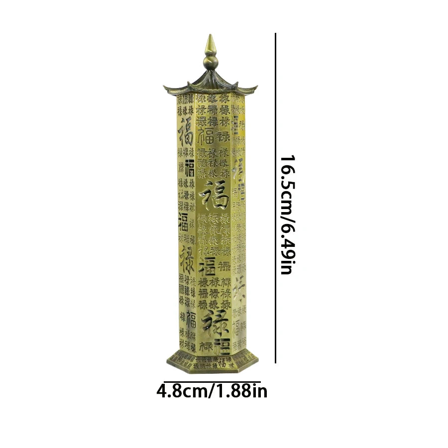 Baifu Vertical Short Incense Burner Hollow Aromatherapy Burner Home Indoor Tea Ceremony Decoration Incense Stand