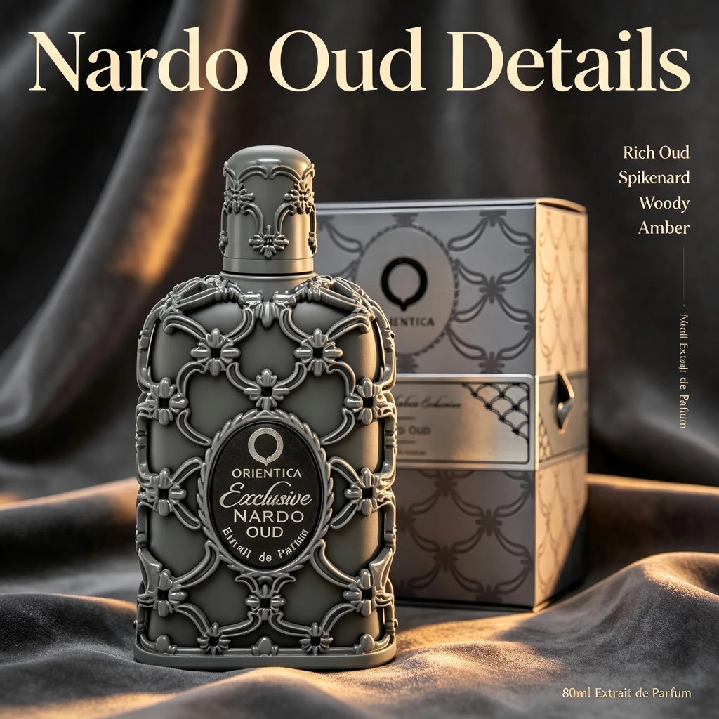 Orientica Exclusive Nardo Oud Extrait De Parfum 80ml Unisex Rich Oud Spikenard Woody Amber Oriental Long Lasting Signature Scent Back to School Fall Party Date Night Halloween Thanksgiving Christmas New Year Present Spray