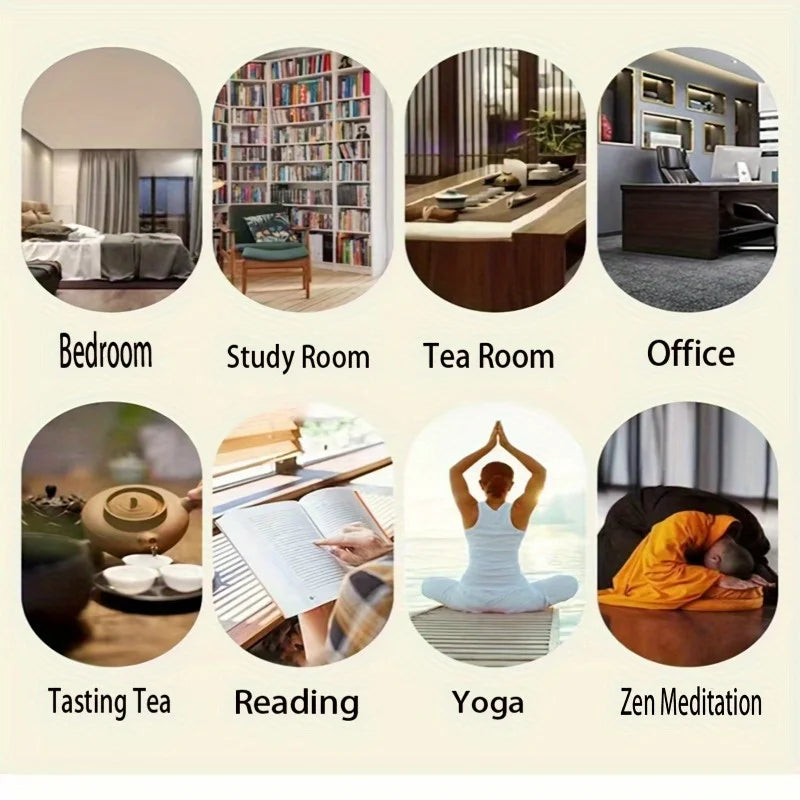 100g Natural Sandalwood Backflow Incense Cones Waterfall Burner Compatible for Home Office Cleansing Meditation Yoga