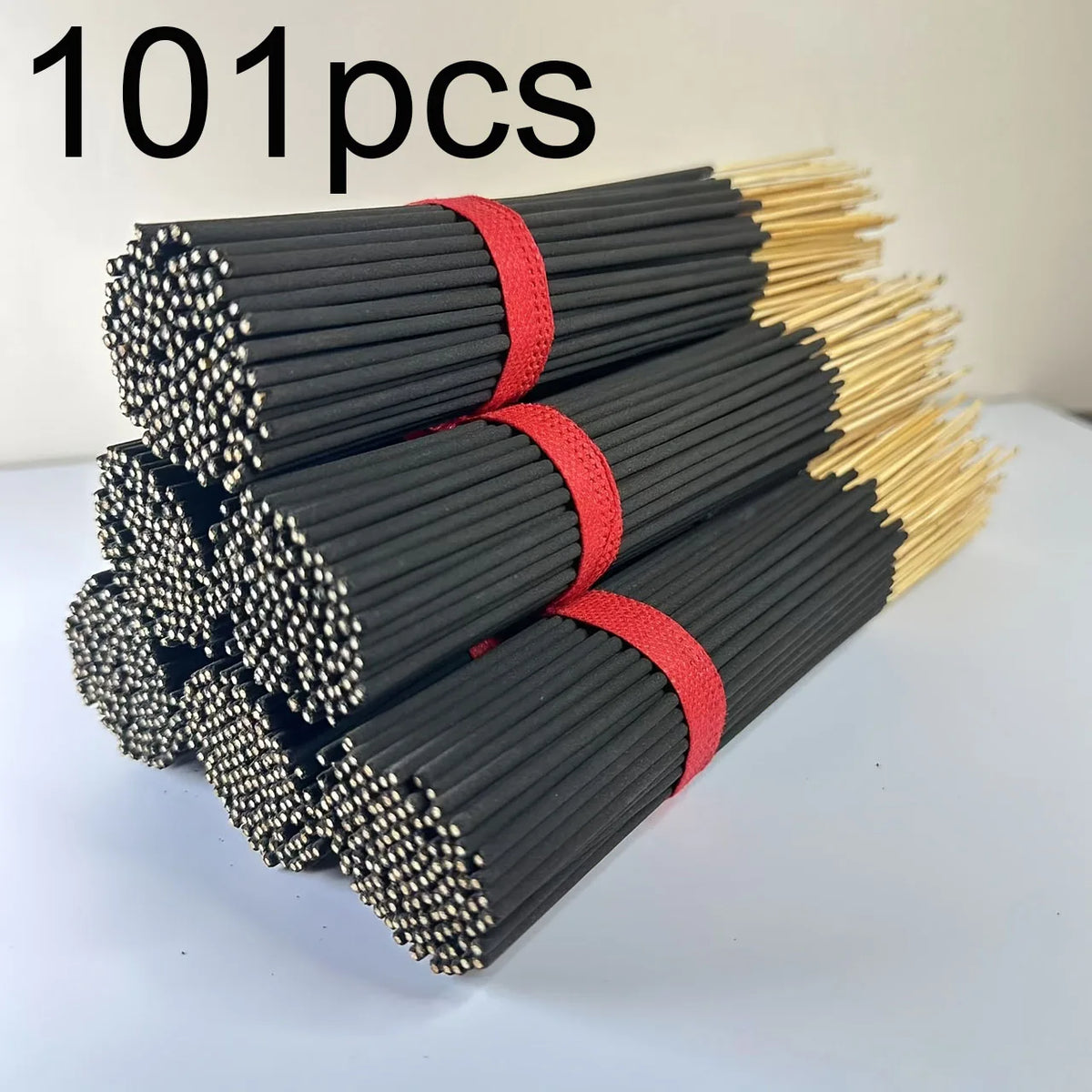 101 Pieces of Natural 22cm Cherry Blossom-Scented Bamboo Incense Sticks, 45-50 Minutes Burning Time, for Yoga, Meditation, Home and Office - Perfect for Christmas, Halloween, Easter, Hanukkah, Thanksgiving - Feather-Free, for Home Aromatherapy