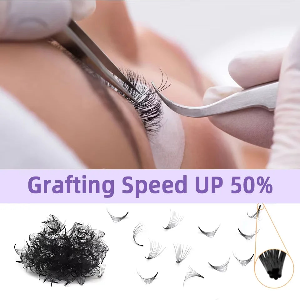 Pointy Base Premade Fans Lashes 10D-40D