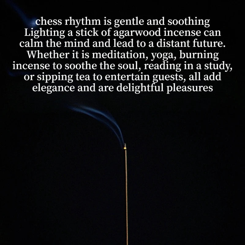 Natural Retro Incense Sticks Agarwood High Oil Temples Pray Tea House Invigorating Spirit Purifying Air Pure Elegant Joss Stick