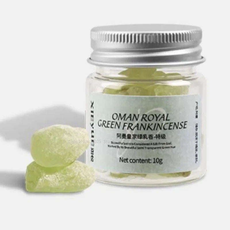 10g Special Level  Oman Royal Resin Green Frankincense Indoor/Car Sachet/Electric Stove Incense/Remove Odor/lasting Fragrance