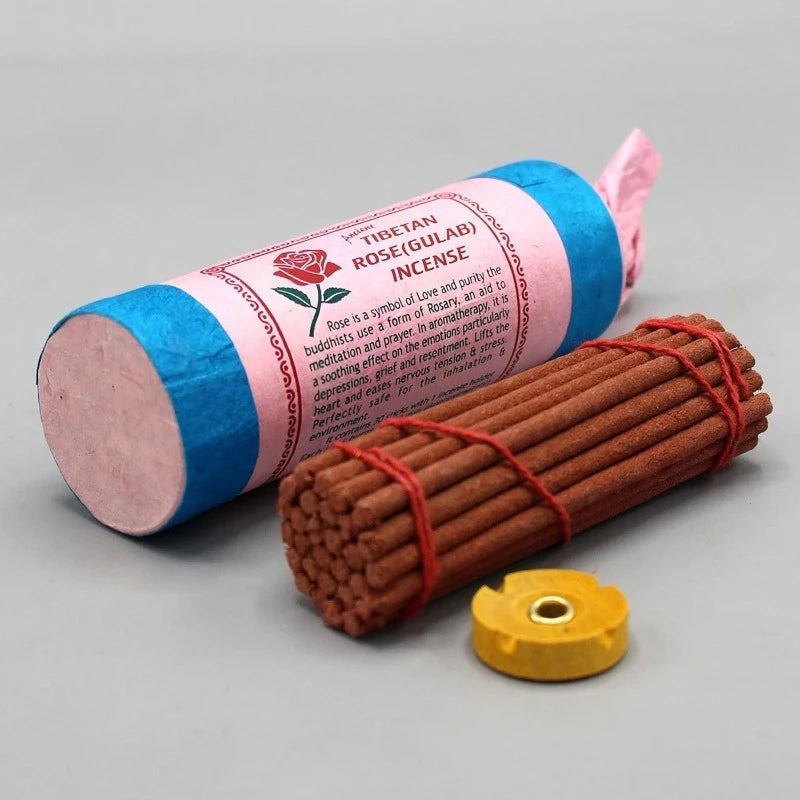 30PC Nepal Handmade Incense Sticks Ancient Tibetan Fragrance Colored Short Tube Thick Thread Incense Cedar Palo Santo White Sage