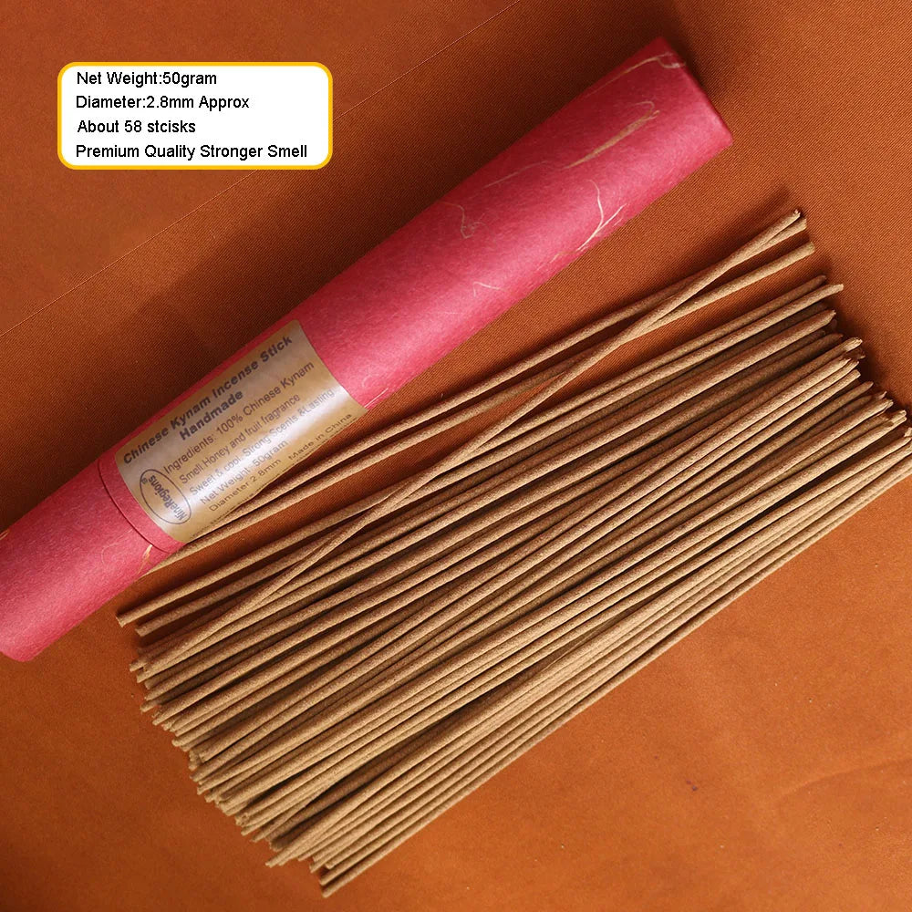 50g 2.8mm Hand‑Crafted Natural Kynam Agarwood Kyara Oud Solid Wood Sticks Home Decor Gift