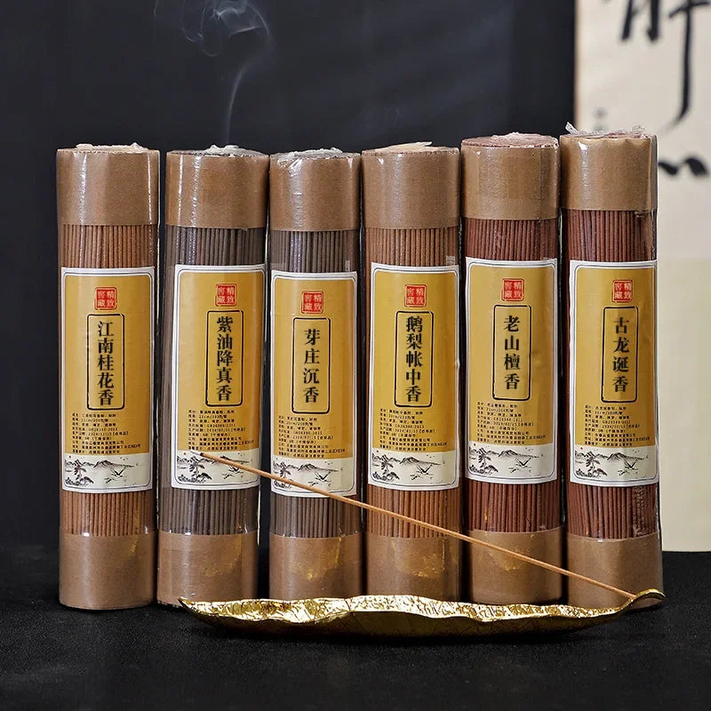 Household Purification Incense Stick Old Shan Sandalwood/Goose Pear Tent Incense Zen Meditation/Odor Removal Lasting Joss Stick