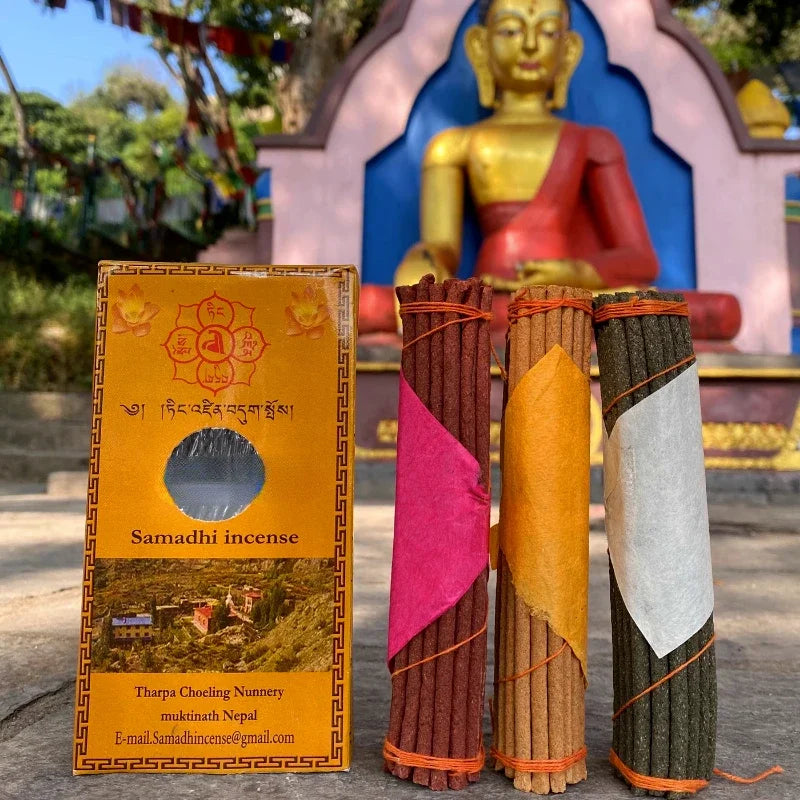 3 Bundles/Box Nepalese Tibetan Incense Handmade Thread Incense Home Temple Worship Aromatherapy Soothes and Purifies The Air