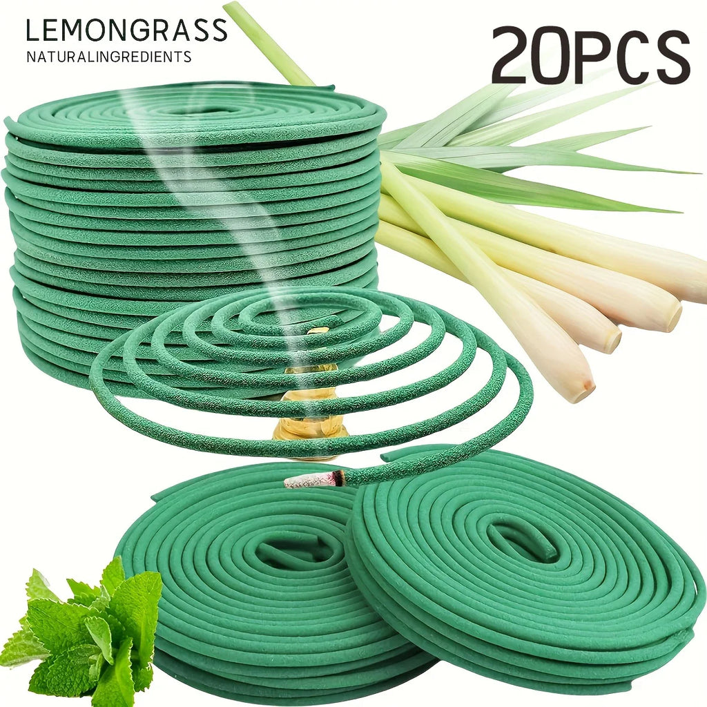 Lavender Lemongrass Aromatherapy Coils Fragrance for Patio, Porch, Poolside, Camping Garden Home Decor, Outdoor Incense Coils