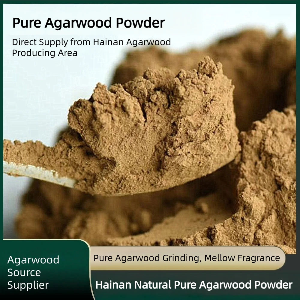 Natural Agarwood Powder 100g for Incense & Aromatherapy