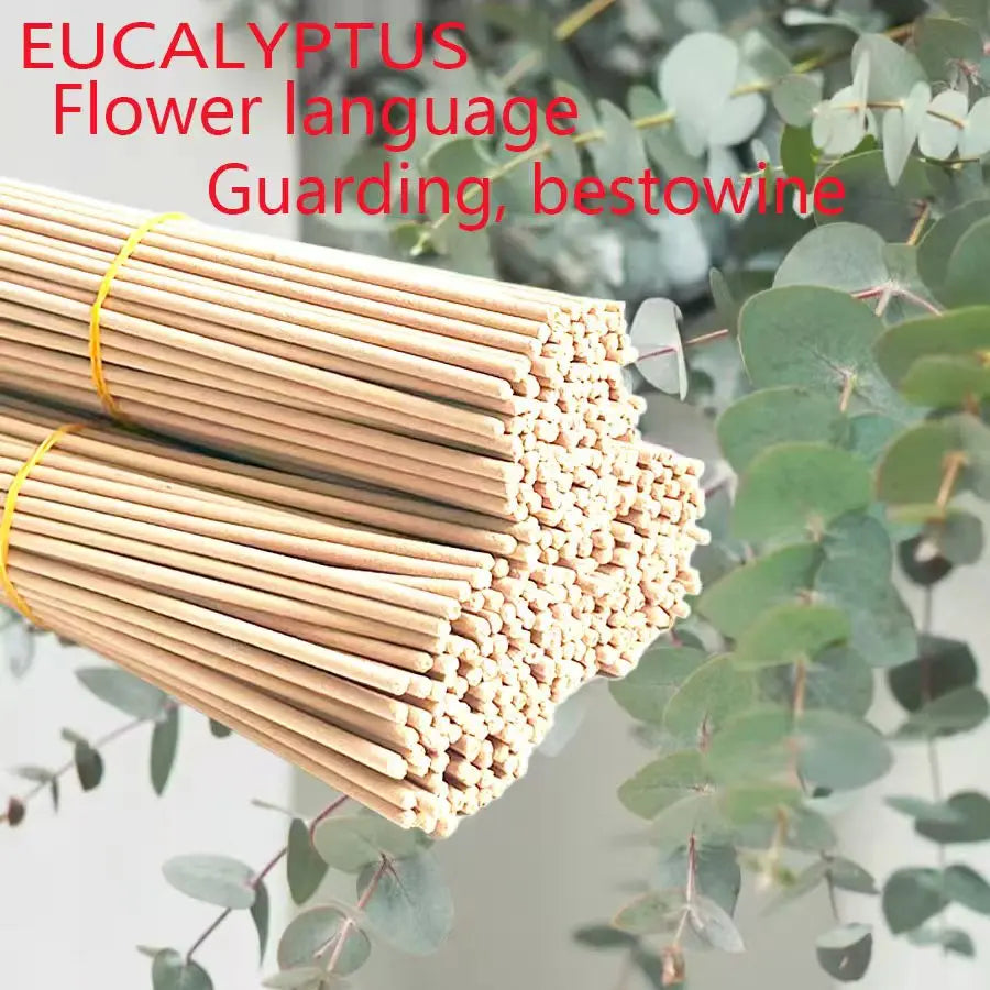 High Quality Natural Bamboo Eucalyptus Aromatherapy Stick - Long-Lasting Freshness, Home Yoga Meditation, Christmas, Halloween