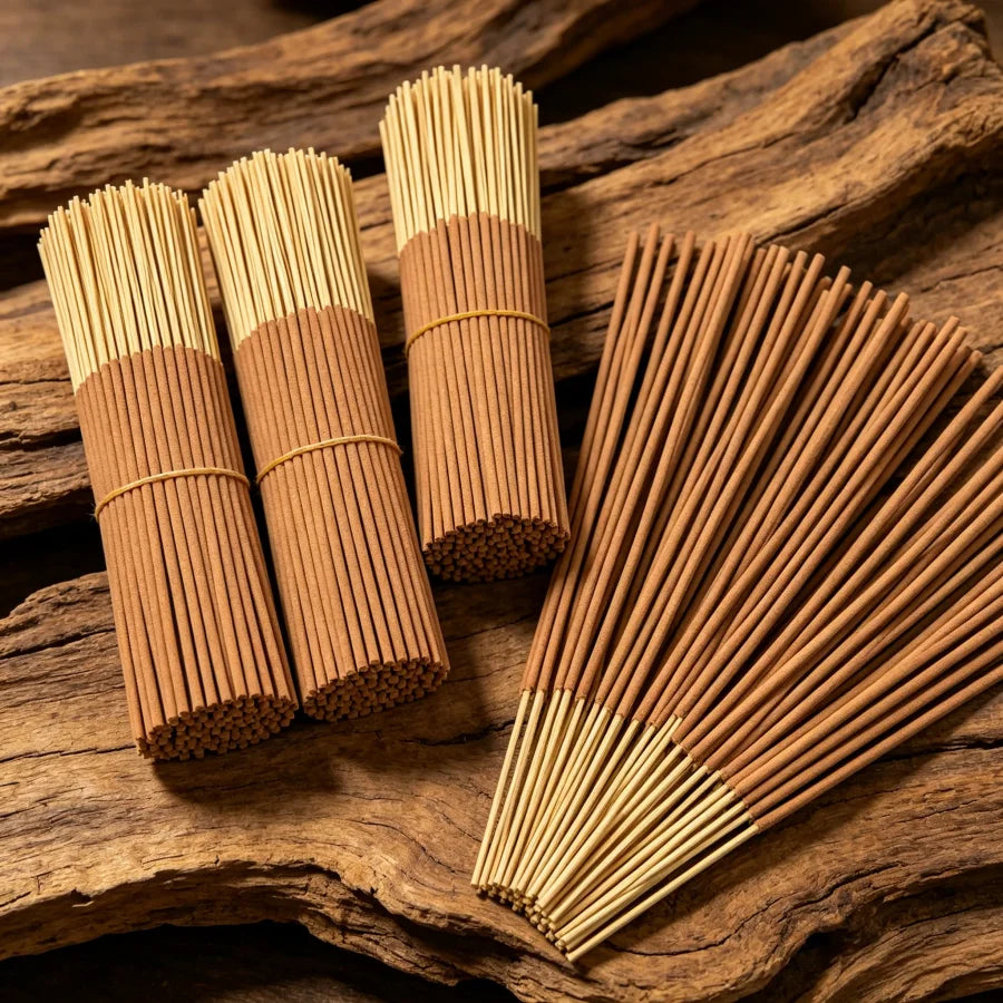 22cm/8.66inch Natural Sandalwood Stick, High-Quality Sandalwood Powder, Suitable for yoga, meditation, Home and Living Room