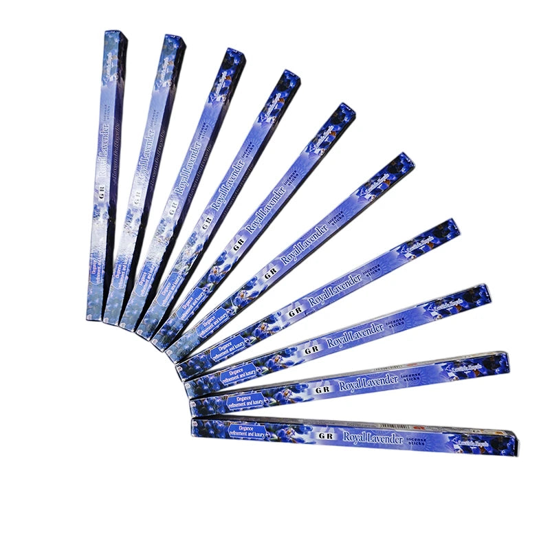 GR 7-175 Sticks Indian Incense Lavender Jasmine Meditation Home Fragrance for Yoga Prayer Rich Aroma Long Lasting Aromatherapy