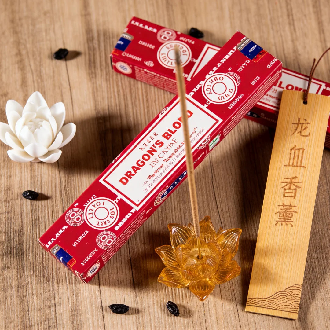 6/12boxes Dragon‘s Blood Incense Sticks Sleeping Aiding Tranquilize Mind Refreshing Scent Home Office Natural Sandalwood Satya