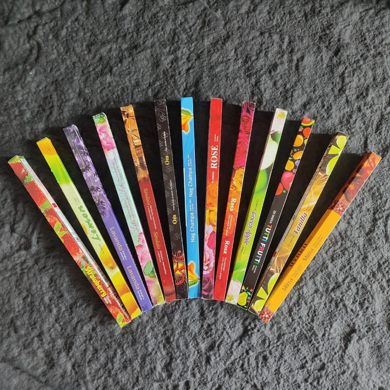 Indian Incense Sticks 10/25 Pack Sandalwood Sage Aromatherapy
