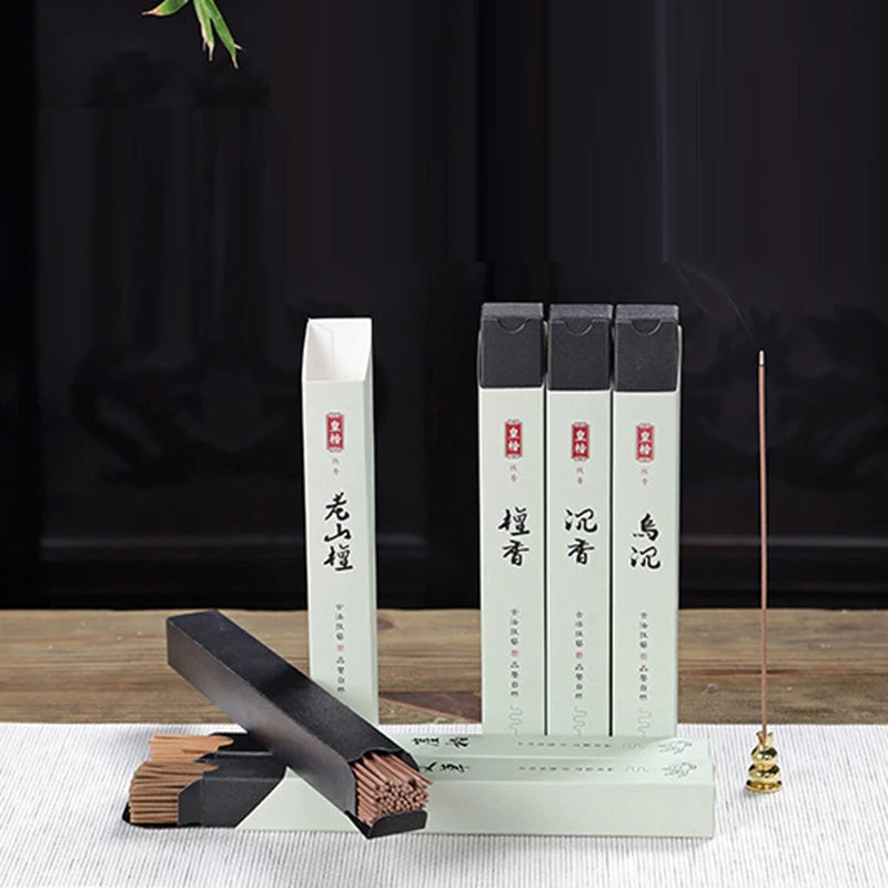 Natural 60g Laoshan Sandalwood Incense Sticks 21cm Home Scents Eaglewood Stick Incenses Wormwood Mosquito Prevention Fragrance