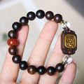 Premium Wholesale Black Kyara Agarwood Single Wrap Mala Bracelet Zakiram Hand Plaque Prayer Beads Wenwan For Men Women
