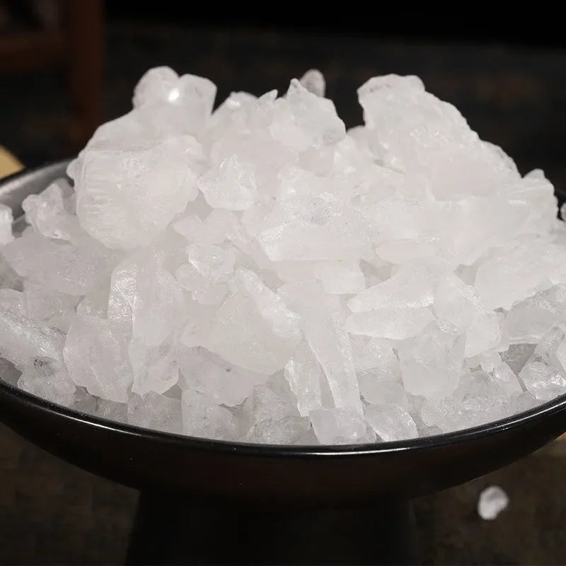 500g/bag High Purity Transparent Color Alum Clean Undope Irregularity Block Resin Alum Can Be Ground Powder Manual Material