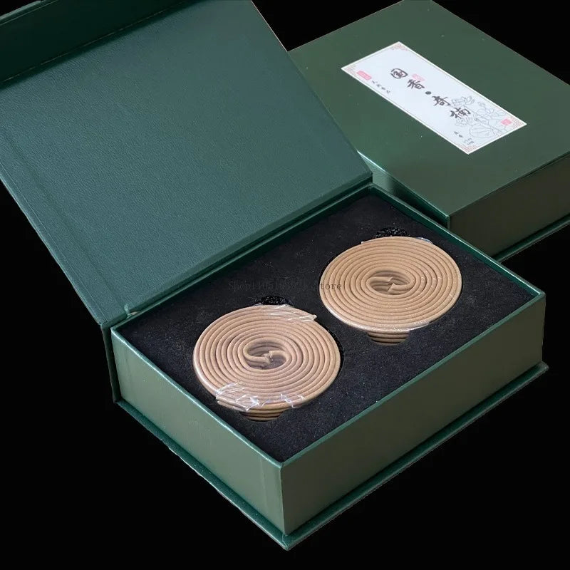 2/4 Hours Qinan Coil Incense Natural Agarwood Household Indoor Aromatherapy Yoga Meditation Soothing Spirit Lasting Fragrance