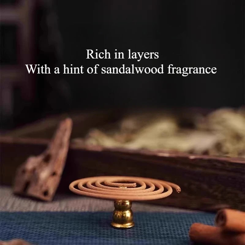 Natural Agarwood Incense Coil Household Temple Worship Bedroom Office Hotel Lobbies Promotes Sleep Purifies Airremoves Odors
