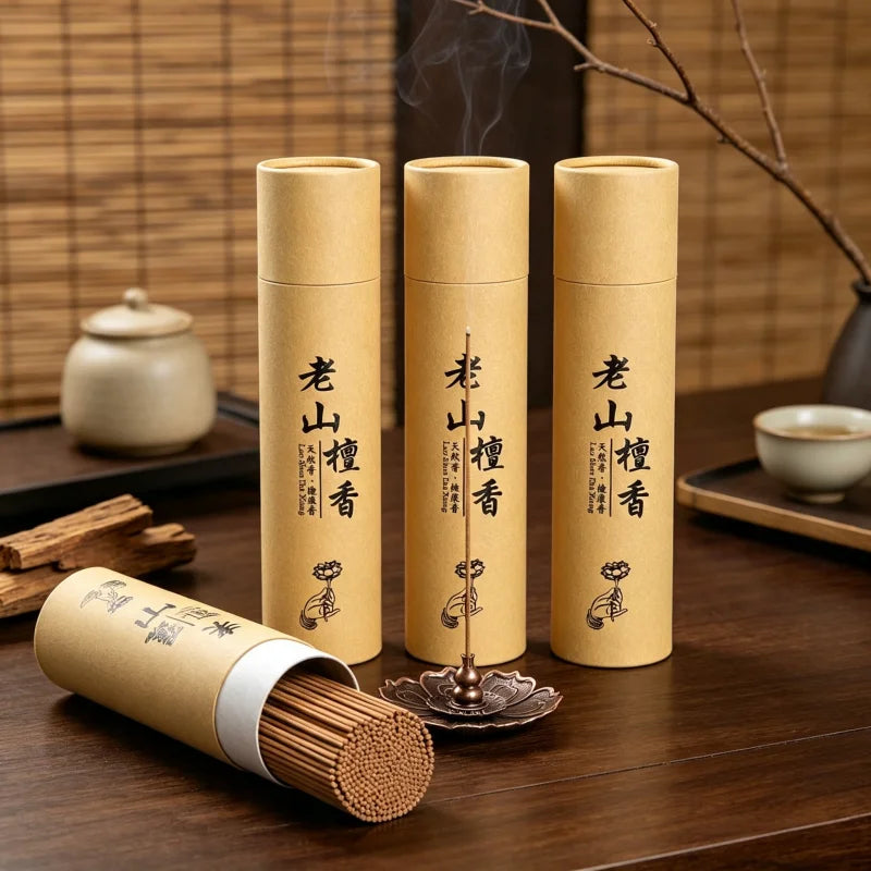 High-quality sandalwood - long-lasting fresh sandalwood scent, suitable for home yoga and meditation, holiday decorations (Halloween, Thanksgiving) - air purifying and relaxing aroma