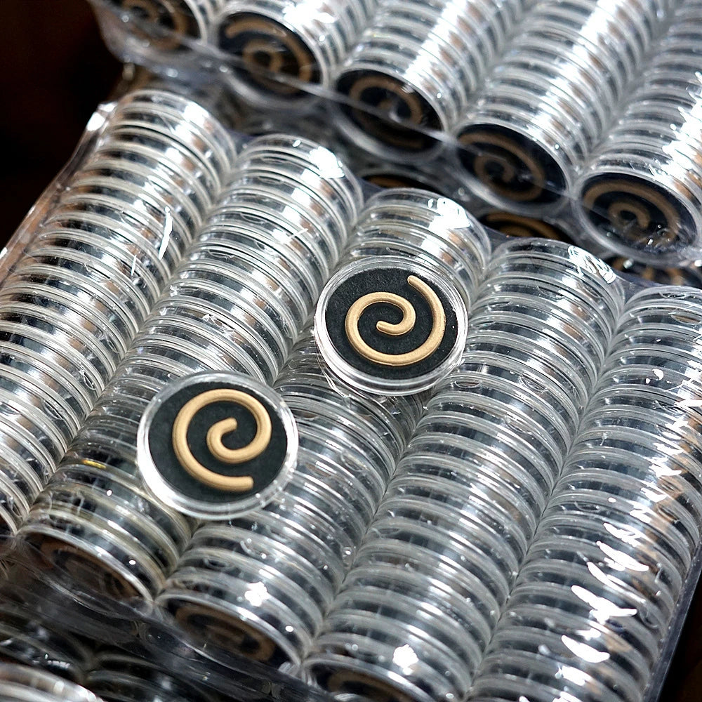 100 Pcs Stick-Free Agarwood Coil Incense, 35 Min Burn Time