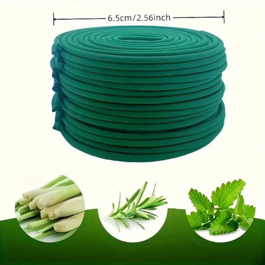 20/40/120pcs lemongrass incense coils - suitable for yard, camping, Halloween, Christmas, garden, home decoration