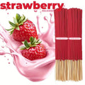 Red High-Quality Creamy Strawberry Incense Stick - Long-Lasting Strawberry Scent with Woody Notes, Fruit Meditation Yoga Home Office Party Holiday Gift, Eliminates Fatigue, Long-Lasting Fragrance (Doesn'T Scatter, Burns Evenly)