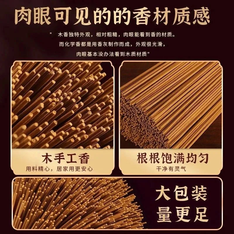 400Pcs Large Tube Agarwood Incense Sticks with Free Incense Holder Long Lasting Scent for Meditation Yoga Calm Mood