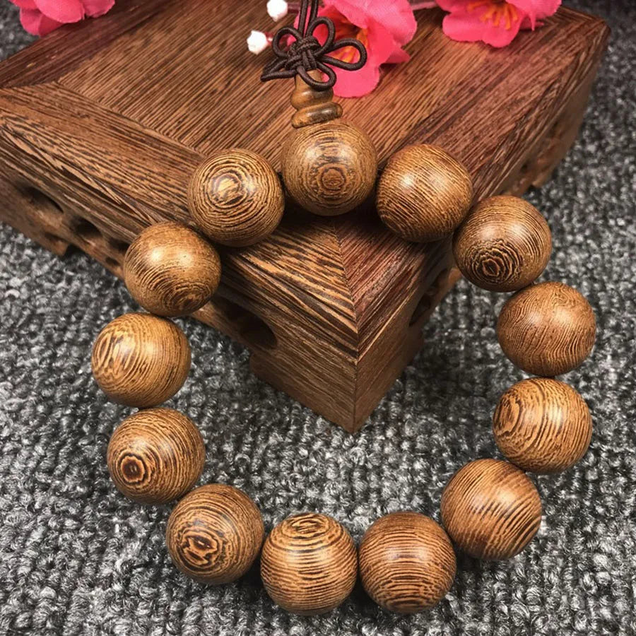 Retro Wood Rosary Men Bracelet Apparel Accessories Wenge Agarwood Bodhi Seed Beads Braslet Healing Good Luck Homme Energy Joias