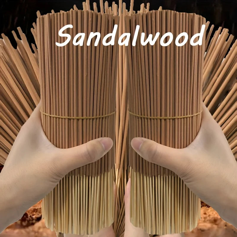 22cm/8.66inch Natural Sandalwood Stick, High-Quality Sandalwood Powder, Suitable for yoga, meditation, Home and Living Room