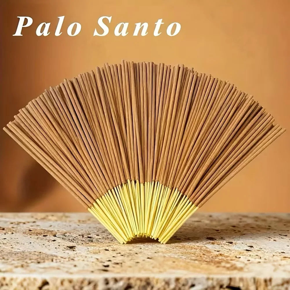 50/100/200 Palo Santo Incense Sticks - Natural Wooden Incense Sticks, Suitable for Yoga, Meditation, Home, Office, Spa and Holiday Gifts - Air Purification - Perfect for Spa and Relaxation, Meditation Essentials, Elegant Packaging, High-Quality Fragrance