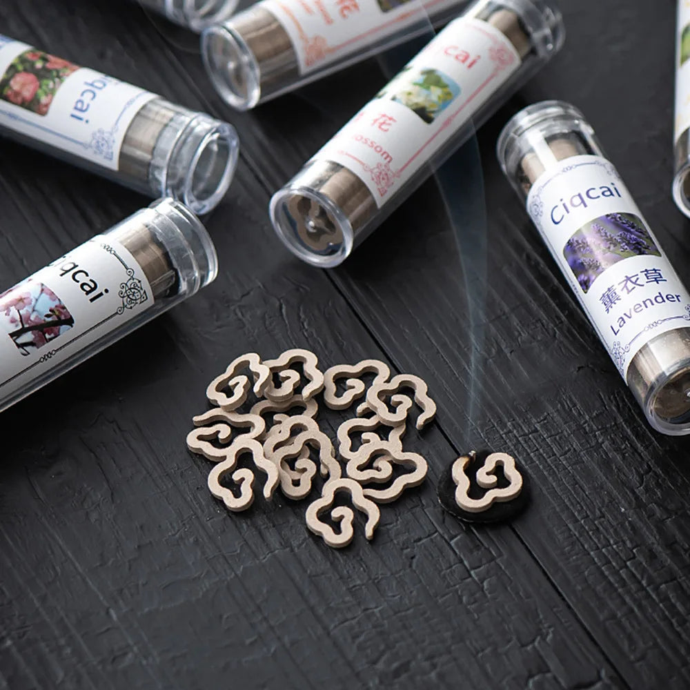 Special Shape 42pcs/tube Incense, Natural Jasmine Lavender Sandalwood Mini Incense for Yoga Meditation, Reed Diffuser Fragrance